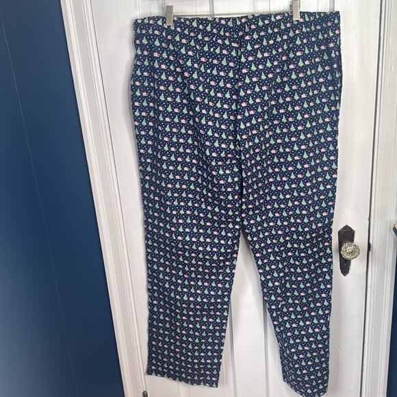 Vineyard Vines Lounge Santa Whale Pattern Drawstring Pajama Pants M-234 Sz XXL - Picture 5 of 7
